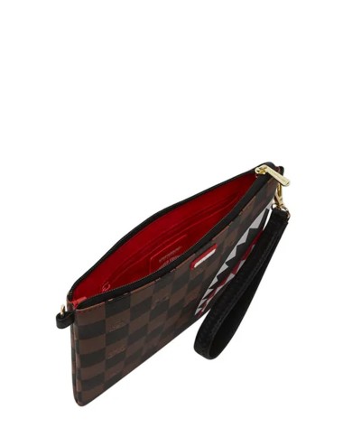 PEEKING CHARACTER CHECK POUCHETTE