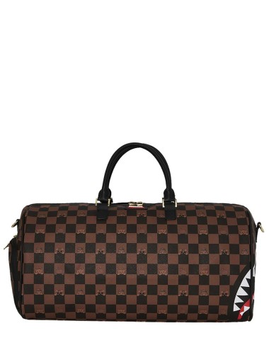 PEEKING CHARACTER CHECK DUFFEL