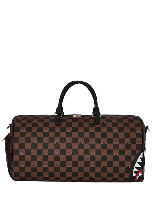 PEEKING CHARACTER CHECK DUFFEL