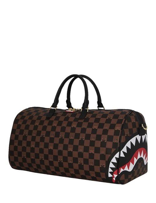 PEEKING CHARACTER CHECK DUFFEL