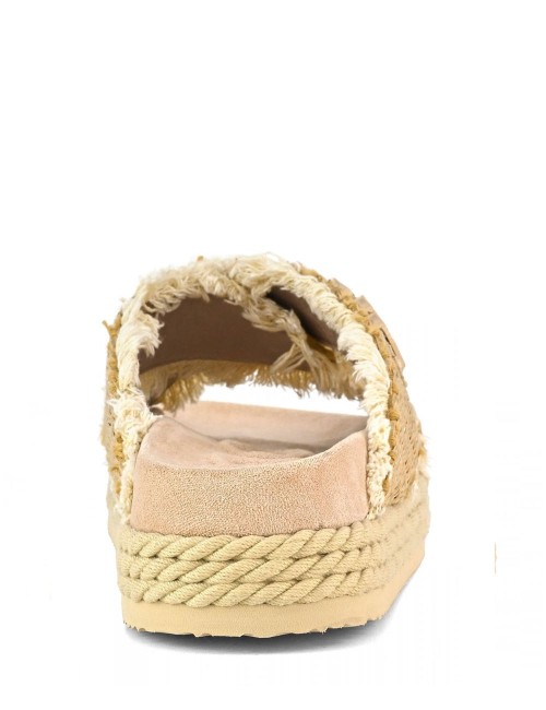 Ciabatta Criss-cross rope raffia
