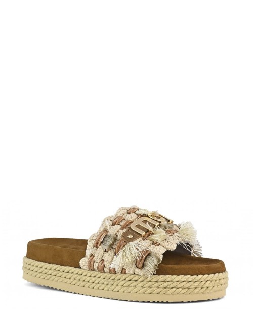 Monoband rope sandal fringes
