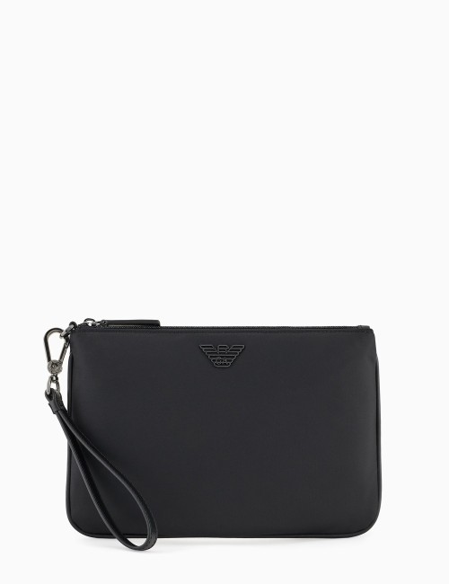 Pochette in nylon riciclato ASV nera