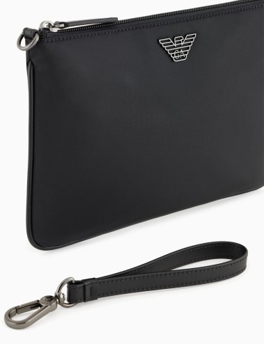 ASV recycled-nylon pouch black