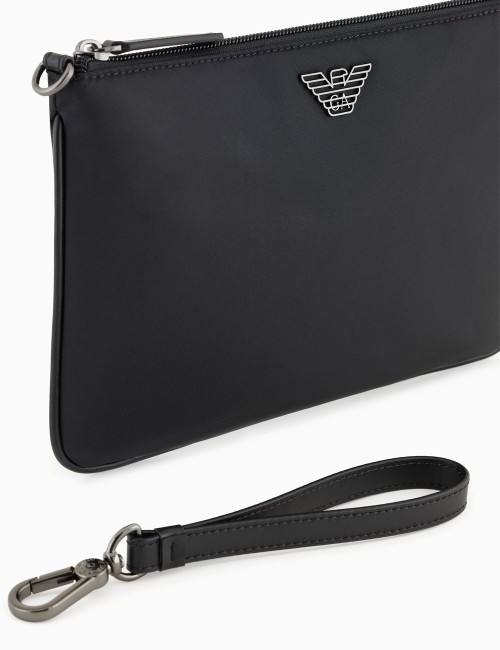 ASV recycled-nylon pouch black