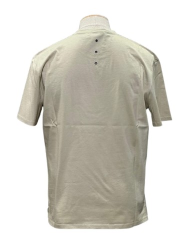 T-Shirt with Side Slits and Contrasting Details Green