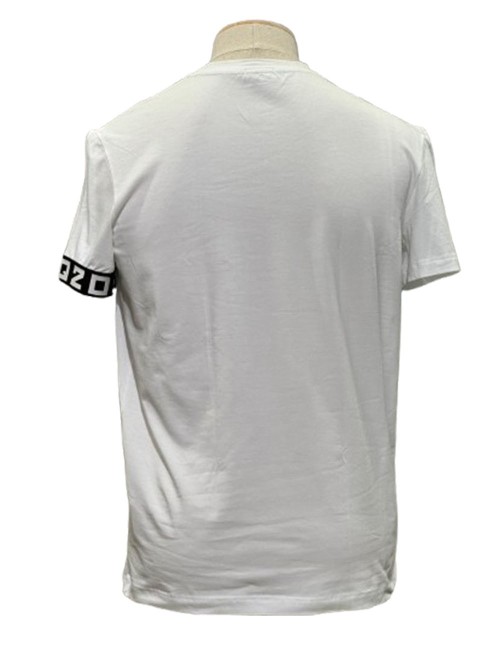 T-shirt with logo bracelet white