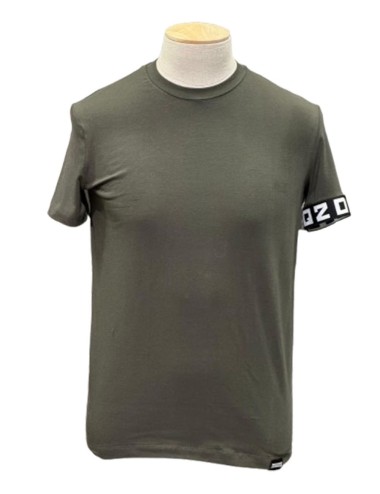 T-shirt con logo bracciale militare