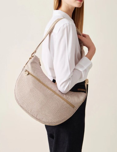 BORSA HOBO LUNA BAG MIDDLE SABBIA