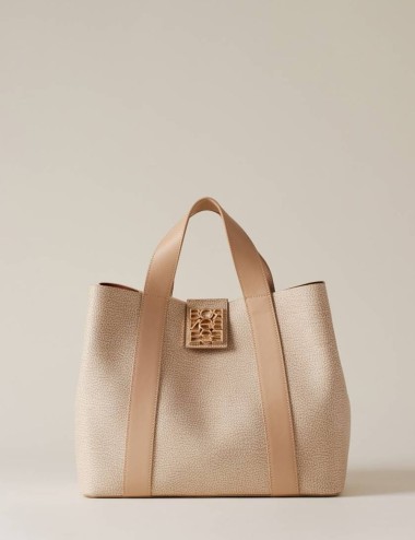 BORSA SHOPPER MEDIUM SABBIA