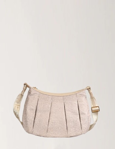 BORSA HOBO CROISSANT SMALL SABBIA