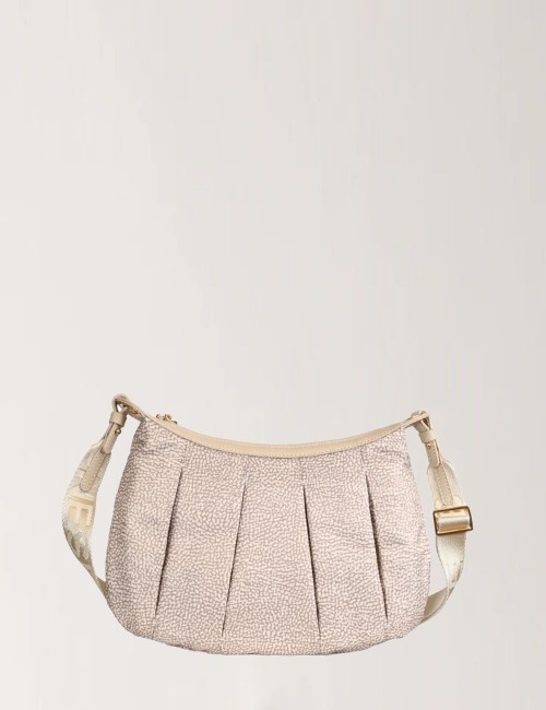 BORSA HOBO CROISSANT SMALL SABBIA