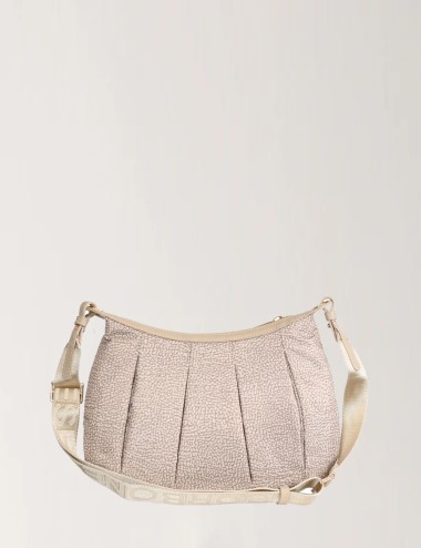 BORSA HOBO CROISSANT SMALL SABBIA
