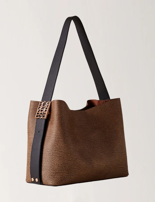 BORSA SECCHIELLO NUEVE OP NATURALE/NERO