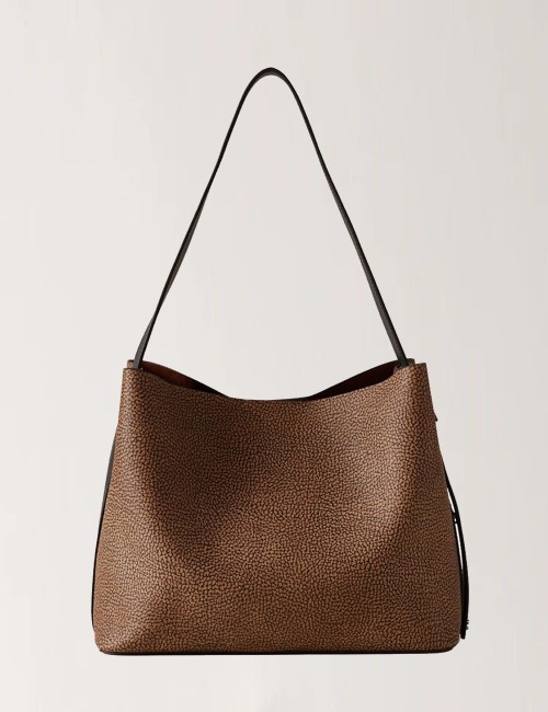 BORSA SECCHIELLO NUEVE OP NATURALE/NERO