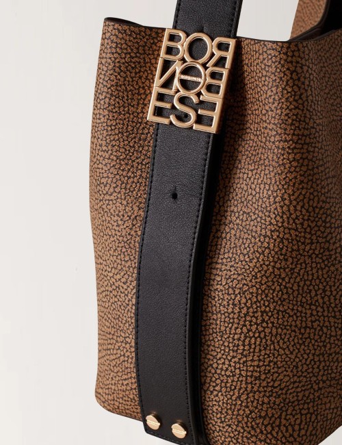 BORSA SECCHIELLO NUEVE OP NATURALE/NERO