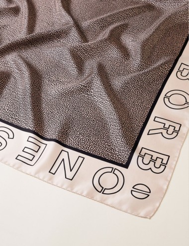 FOULARD DI SETA CHANTILLY CREAM/OP NATURALE