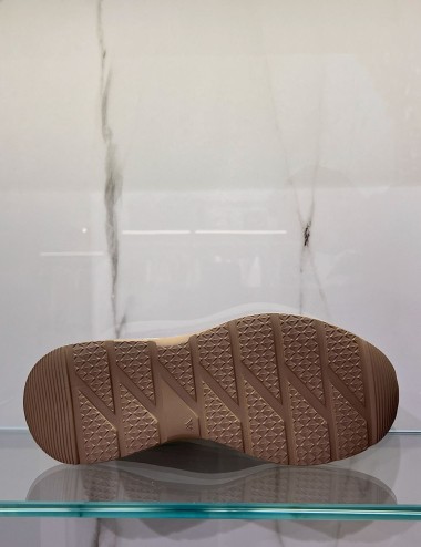 Sneakers in pelle testa di moro