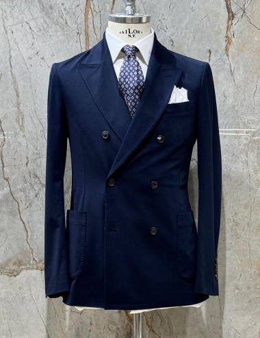 Giacca doppiopetto blu
