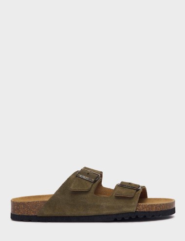 Mules julien Khaki