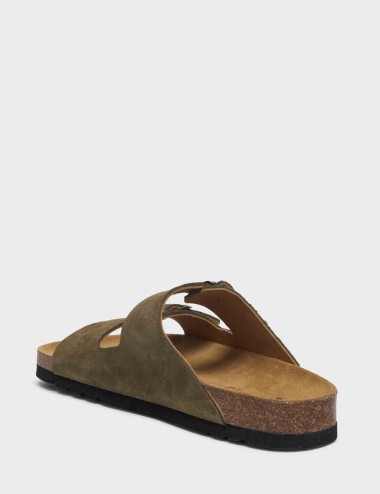 Mules julien Khaki