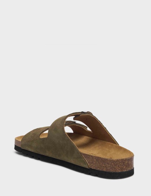 Mules julien Khaki