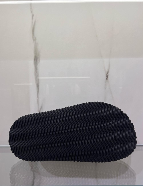 Sandali piattaforma in pelle intrecciata nera