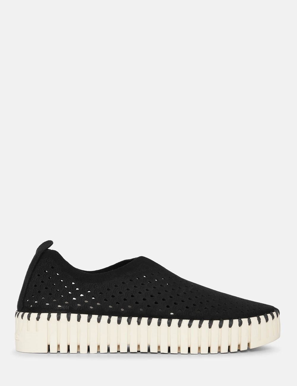Platform Tulip Flats Black
