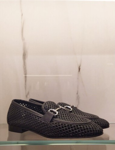 River Loafers perforated black