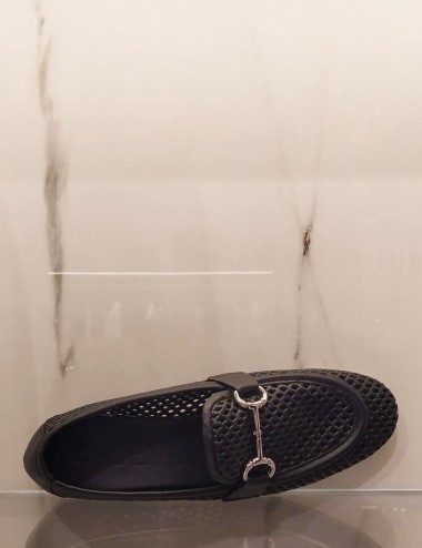 River Loafers perforated black