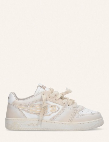 Egg Rocket 2 vintage women's sneakers in white leather