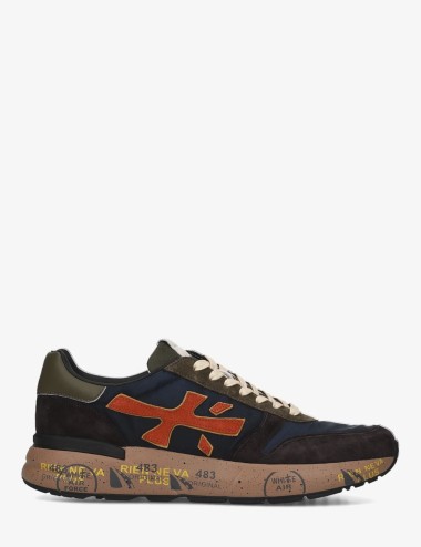 SNEAKERS MICK 7721 BLU MARRONE SCURO
