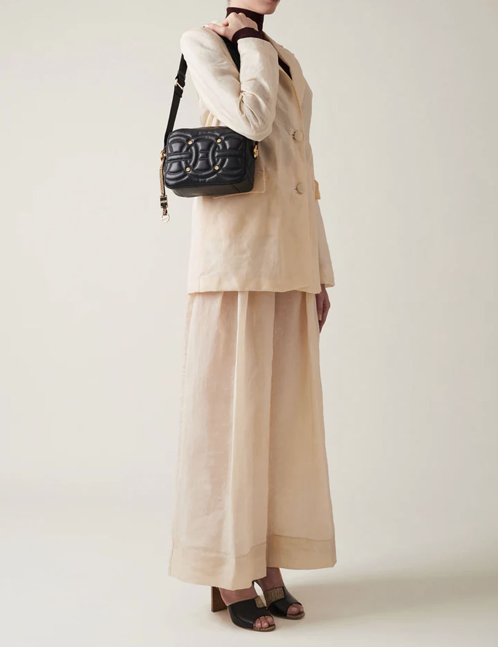 BORSA CAMERA CASE NERO/OP NATURALE