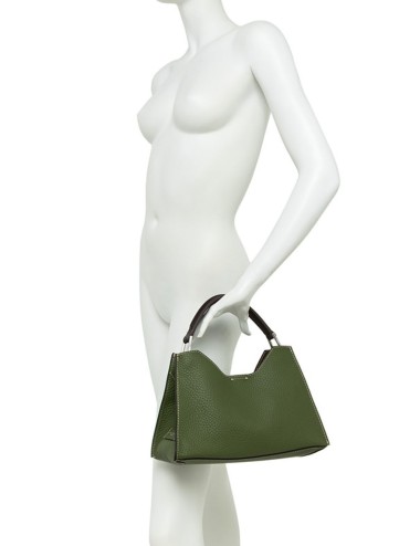 Borsa a tracolla in pelle AURORA ESPRESSO-CASTORO