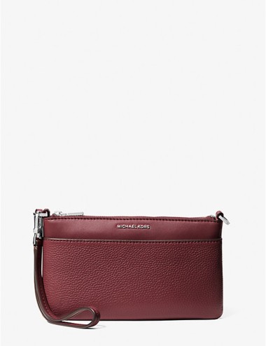 copy of Jet Set Medium Pebbled Leather Convertible Wristlet blood