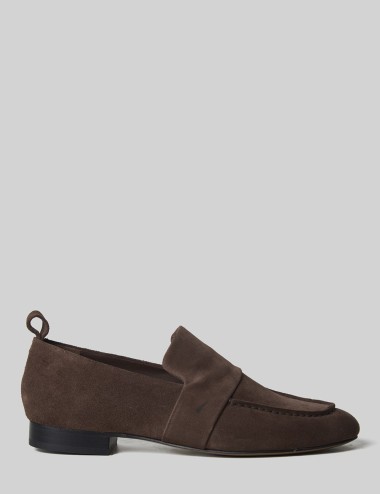 Mocassino scamosciato Pat cacao
