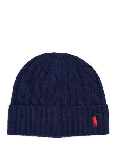 Berretto intreccio blu navy