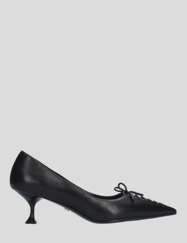 Scarpa con tacco NAVARI PUMPS 55 nera