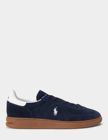 Bedford Suede Trainer Navy/deckwash White