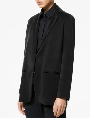 Giacca Cupro Boyfriend Women Blazer Fern