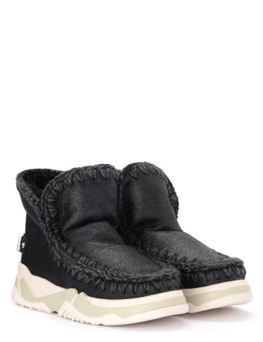 Mou Stivaletto Eskimo Trainer in montone double-face nero a soli 207.20€