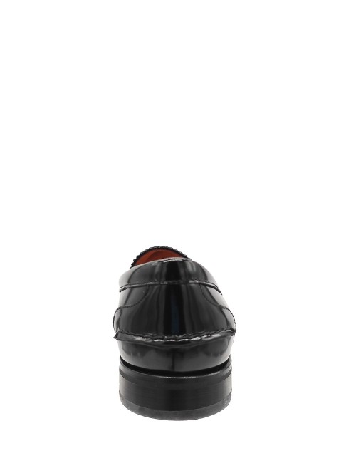 Pembrey 2w Mocassino in Pelle Lucida Fumè Nero
