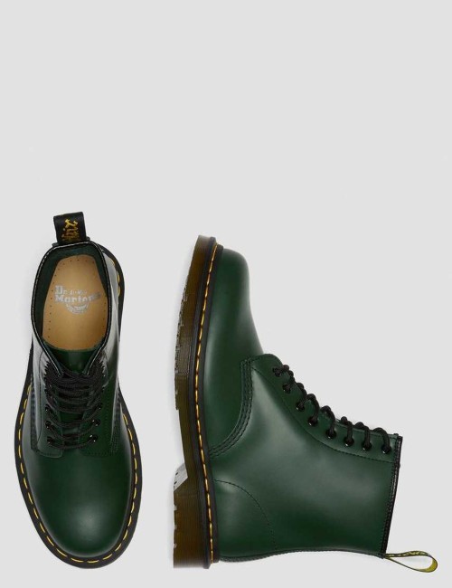 Stivali di pelle 1460 Smooth verde