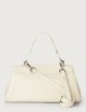 Borsa Sveva Longuette Soft in pelle con tracolla bianca