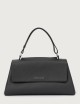Borsa Sveva Longuette Soft in pelle con tracolla nera
