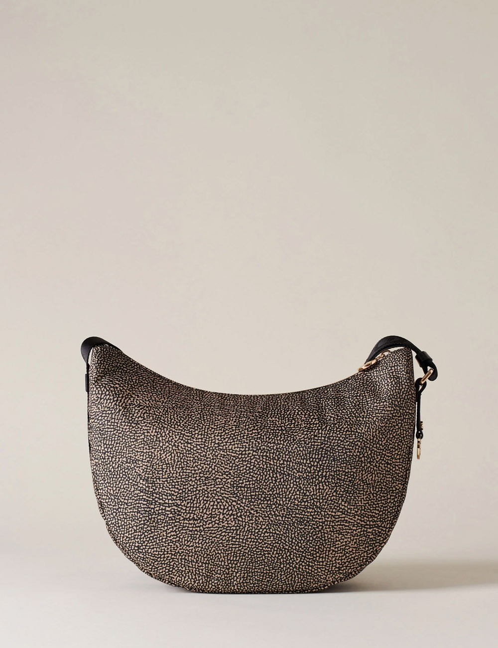 Borsa Hobo LUNA BAG MIDDLE OP NATURAL/BLACK