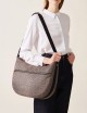 Borsa Hobo LUNA BAG MEDIUM OP NATURAL/BLACK