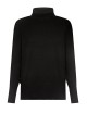 Dolcevita Velvet Vent Turtleneck Wom Knit nero