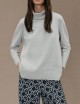 Velvet Vent Turtleneck Wom Knit black