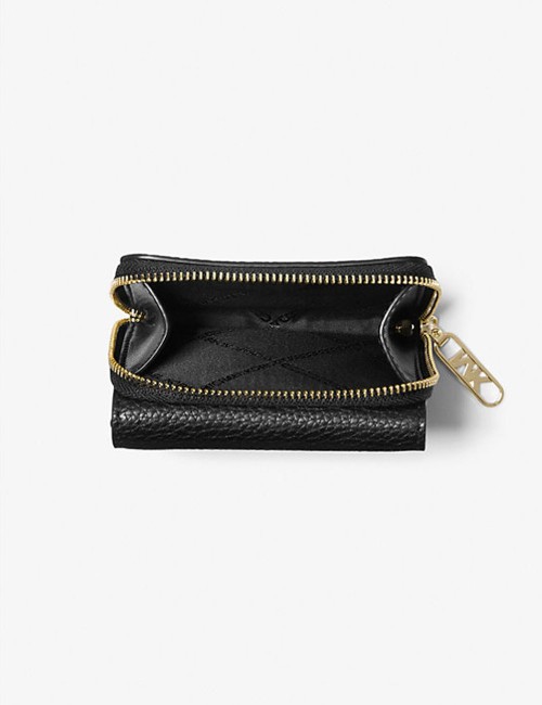 Empire Small Pebbled Leather Tri-Fold Wallet